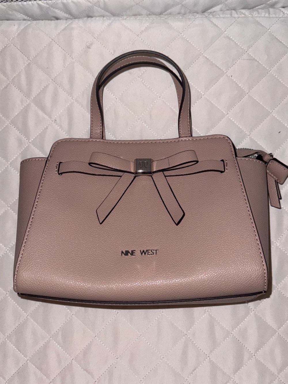 Nine West Dusty Rose Bow Satchel